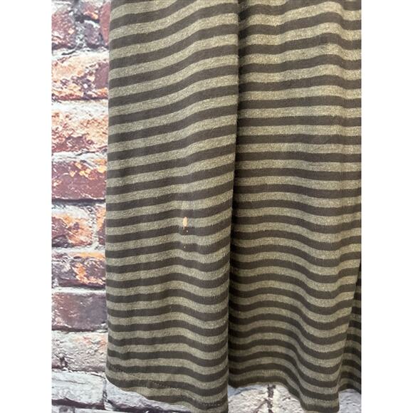 Athleta Casual Striped Faux Wrap Midi SKINNY SHADOW SKIRT women's size medium - Picture 3 of 9